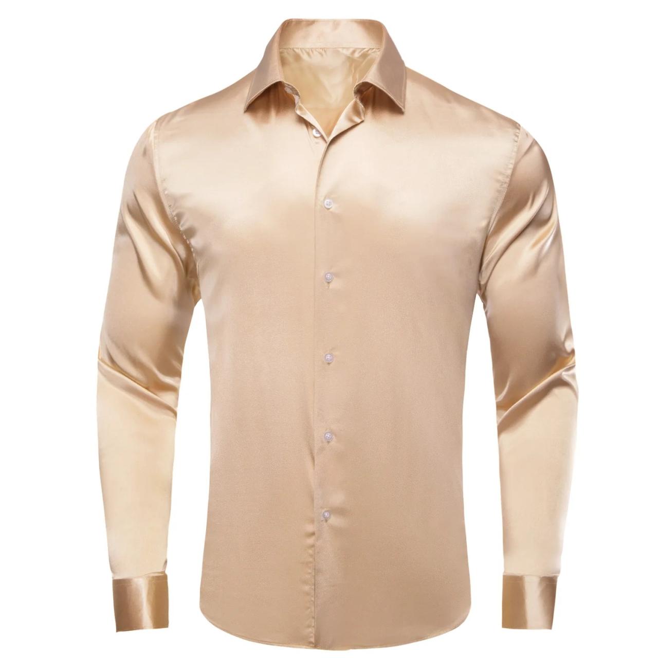 Mens champagne colored dress shirt