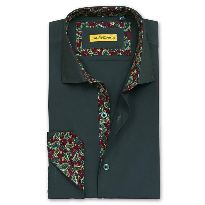 Green men dress shirt