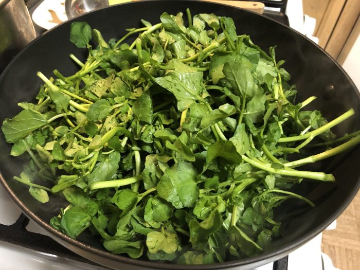 Watercress gingered cook