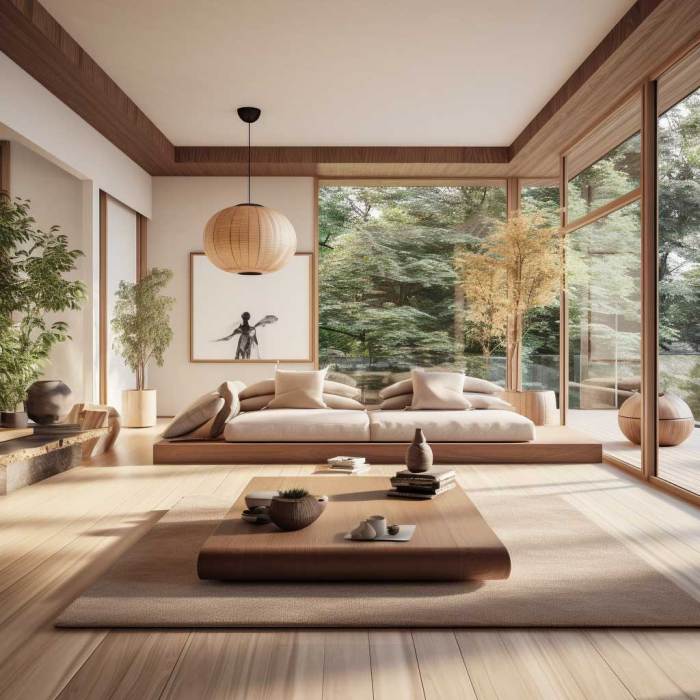 How to decorate a living room japanese style