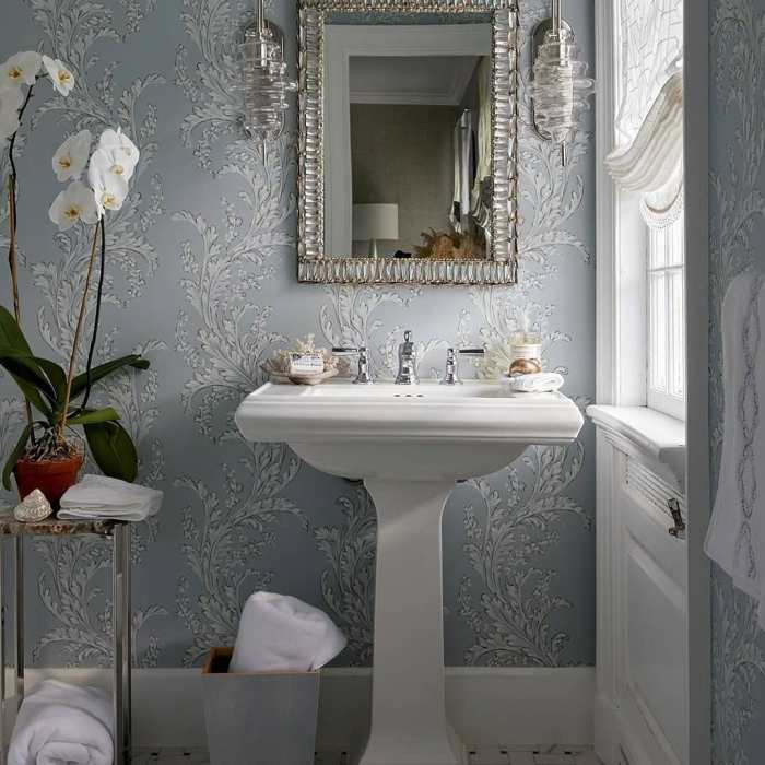 How to decorate a powder room for christmas