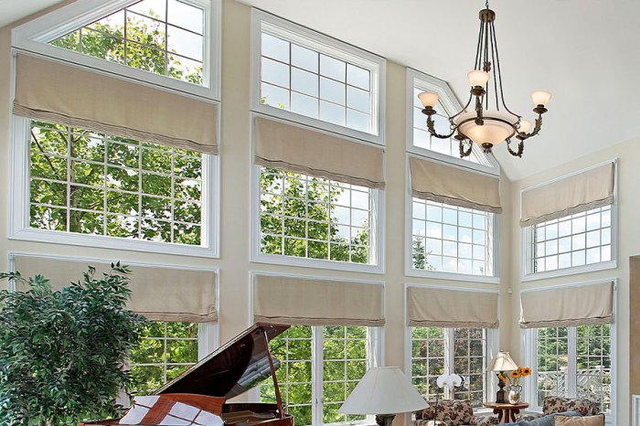 How to decorate two story windows