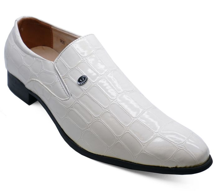 Mens casual dress shoes white